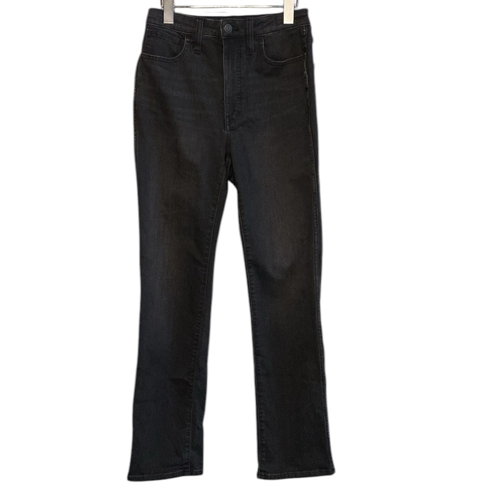 Madewell Curvy High Rise Slim Straight Black Women's Jeans 27T
